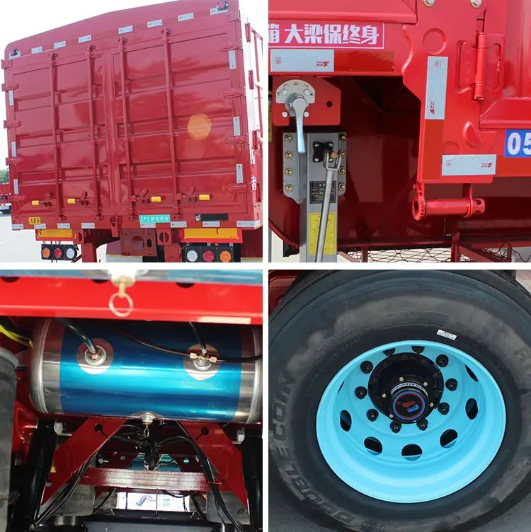 3 Axle Fence Trailer with Bogie Suspension-flatbed trailer_skeletal trailer_low bed trailer_dump trailer_cargo trailer-Shandong Jiuzhou Automobile Manufacturing Co., Ltd. 3 Axle Fence Trailer with Bogie Suspension-flatbed trailer_skeletal trailer_low bed trailer_dump trailer_cargo trailer-Shandong Jiuzhou Automobile Manufacturing Co., Ltd.