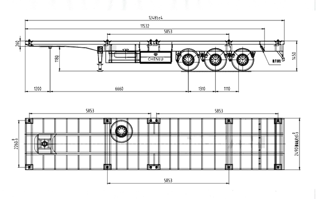 Flatbed Trailer-flatbed trailer_skeletal trailer_low bed trailer_dump trailer_cargo trailer-Shandong Jiuzhou Automobile Manufacturing Co., Ltd. Flatbed Trailer-flatbed trailer_skeletal trailer_low bed trailer_dump trailer_cargo trailer-Shandong Jiuzhou Automobile Manufacturing Co., Ltd.