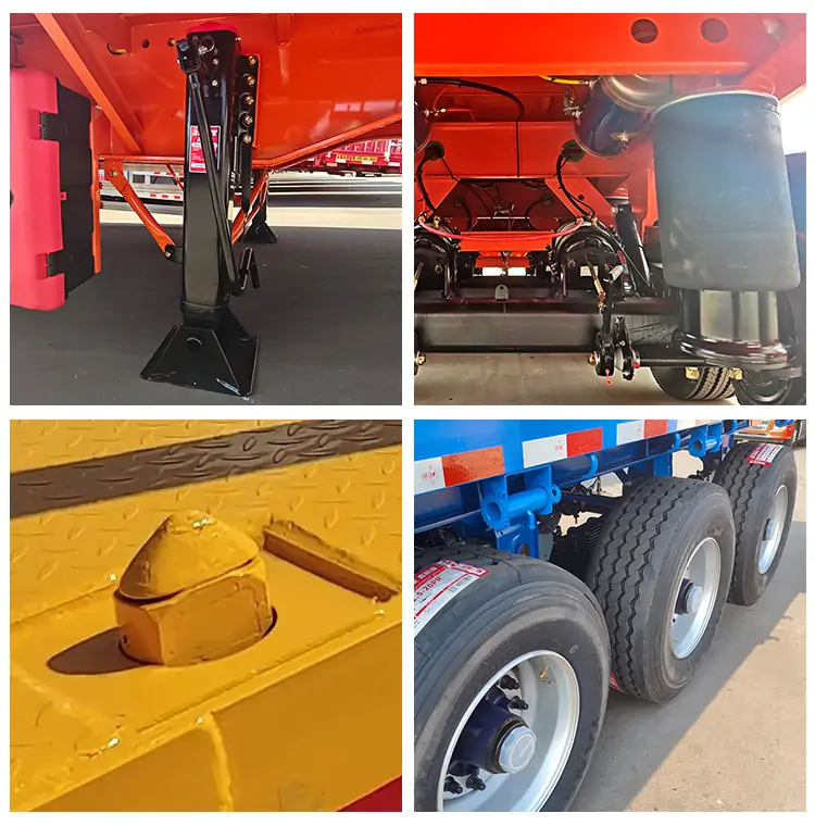 Flatbed Trailer-flatbed trailer_skeletal trailer_low bed trailer_dump trailer_cargo trailer-Shandong Jiuzhou Automobile Manufacturing Co., Ltd. Flatbed Trailer-flatbed trailer_skeletal trailer_low bed trailer_dump trailer_cargo trailer-Shandong Jiuzhou Automobile Manufacturing Co., Ltd.