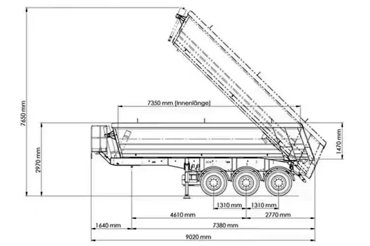 3 Axle JOZOTG Dump Trailer-flatbed trailer_skeletal trailer_low bed trailer_dump trailer_cargo trailer-Shandong Jiuzhou Automobile Manufacturing Co., Ltd. 3 Axle JOZOTG Dump Trailer-flatbed trailer_skeletal trailer_low bed trailer_dump trailer_cargo trailer-Shandong Jiuzhou Automobile Manufacturing Co., Ltd.