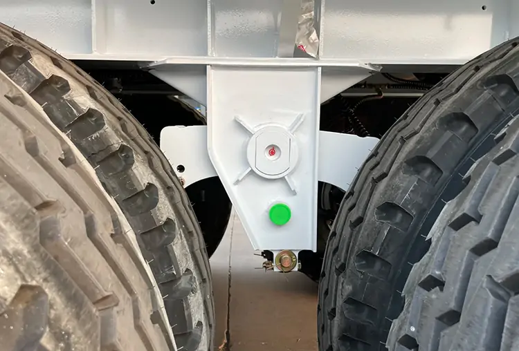 4 Axle 12m skeletal trailer for sale-flatbed trailer_skeletal trailer_low bed trailer_dump trailer_cargo trailer-Shandong Jiuzhou Automobile Manufacturing Co., Ltd.