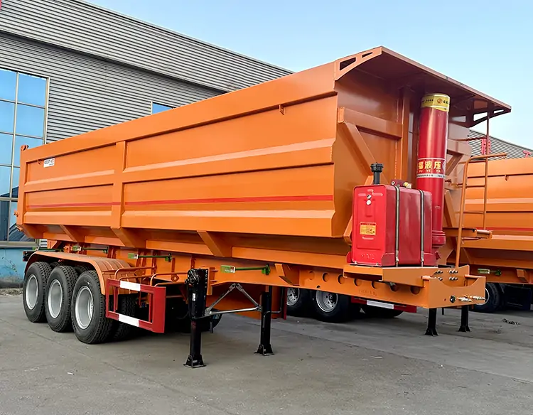 3-Axle U-type Rear-dump Semi-Trailer Exported To Senegal-flatbed trailer_skeletal trailer_low bed trailer_dump trailer_cargo trailer-Shandong Jiuzhou Automobile Manufacturing Co., Ltd. 3-Axle U-type Rear-dump Semi-Trailer Exported To Senegal-flatbed trailer_skeletal trailer_low bed trailer_dump trailer_cargo trailer-Shandong Jiuzhou Automobile Manufacturing Co., Ltd.