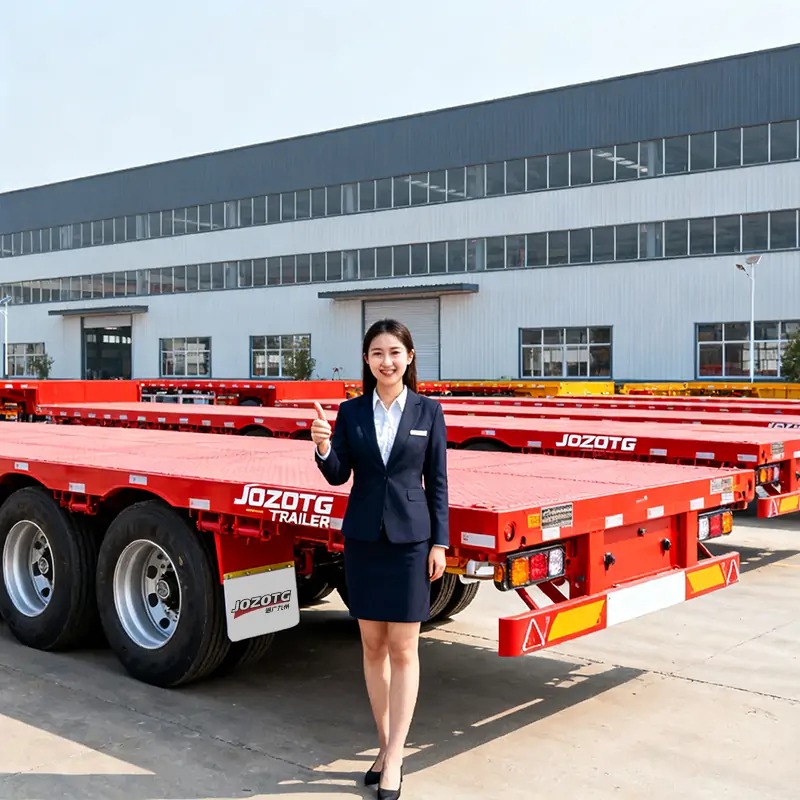 Provider of One-stop Trailer Manufacturer-flatbed trailer_skeletal trailer_low bed trailer_dump trailer_cargo trailer-Shandong Jiuzhou Automobile Manufacturing Co., Ltd. Provider of One-stop Trailer Manufacturer-flatbed trailer_skeletal trailer_low bed trailer_dump trailer_cargo trailer-Shandong Jiuzhou Automobile Manufacturing Co., Ltd.