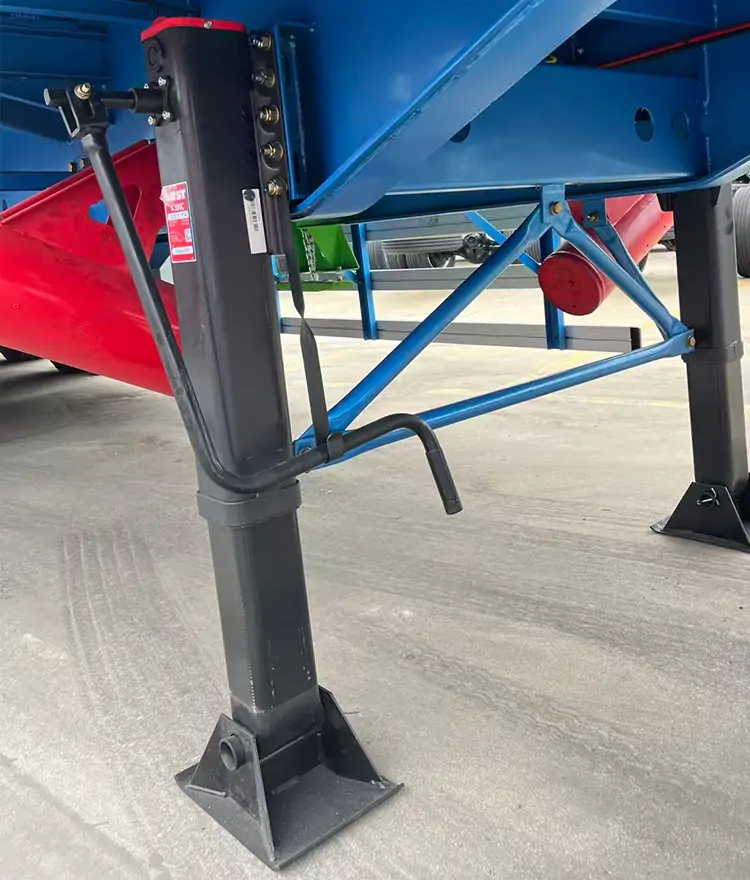 The New-type 3 axle Side Dump Trailer-flatbed trailer_skeletal trailer_low bed trailer_dump trailer_cargo trailer-Shandong Jiuzhou Automobile Manufacturing Co., Ltd.