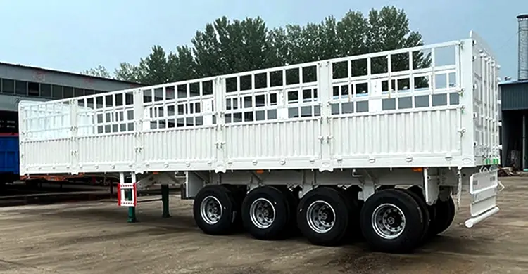2025 New 4 Axle Fence Trailer-semi trailer-Shandong Jiuzhou Automobile Manufacturing Co., Ltd.