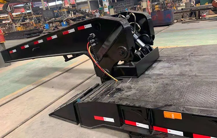 3 Axle 70Ton Low boy Trailer-flatbed trailer_skeletal trailer_low bed trailer_dump trailer_cargo trailer-Shandong Jiuzhou Automobile Manufacturing Co., Ltd. 3 Axle 70Ton Low boy Trailer-flatbed trailer_skeletal trailer_low bed trailer_dump trailer_cargo trailer-Shandong Jiuzhou Automobile Manufacturing Co., Ltd.