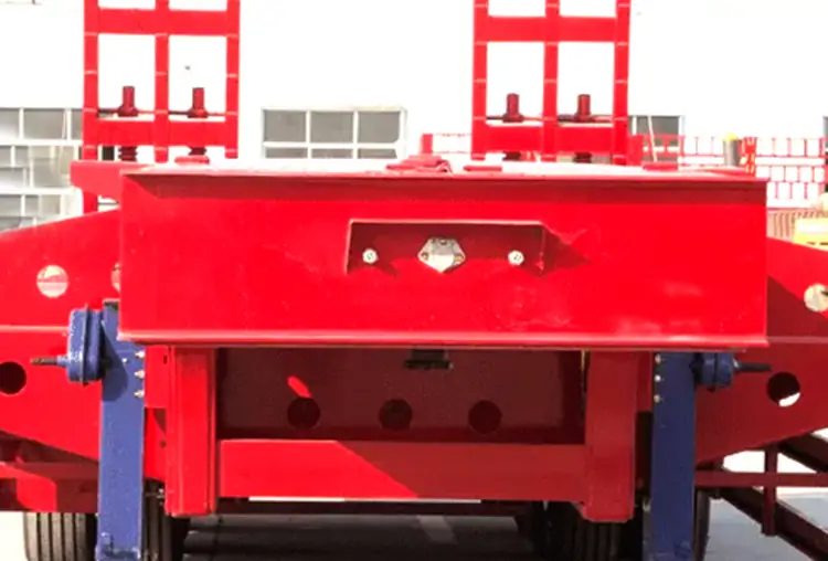 4 Axle 80T Lowbed Trailer-flatbed trailer_skeletal trailer_low bed trailer_dump trailer_cargo trailer-Shandong Jiuzhou Automobile Manufacturing Co., Ltd. 4 Axle 80T Lowbed Trailer-flatbed trailer_skeletal trailer_low bed trailer_dump trailer_cargo trailer-Shandong Jiuzhou Automobile Manufacturing Co., Ltd.