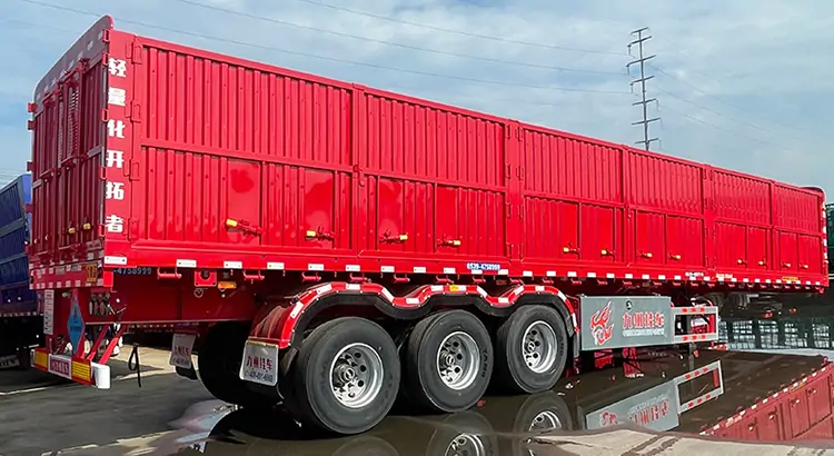 3 Axle 40FT Sidewall Semi Trailer-flatbed trailer_skeletal trailer_low bed trailer_dump trailer_cargo trailer-Shandong Jiuzhou Automobile Manufacturing Co., Ltd. 3 Axle 40FT Sidewall Semi Trailer-flatbed trailer_skeletal trailer_low bed trailer_dump trailer_cargo trailer-Shandong Jiuzhou Automobile Manufacturing Co., Ltd.