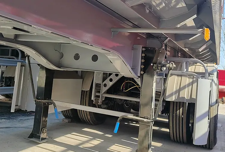 3 Axle 60Ton Dump Trailer for Tanzania-flatbed trailer_skeletal trailer_low bed trailer_dump trailer_cargo trailer-Shandong Jiuzhou Automobile Manufacturing Co., Ltd. 3 Axle 60Ton Dump Trailer for Tanzania-flatbed trailer_skeletal trailer_low bed trailer_dump trailer_cargo trailer-Shandong Jiuzhou Automobile Manufacturing Co., Ltd.