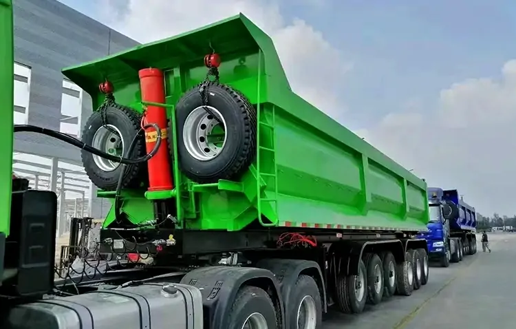 5 Axle 80Ton Dump Trailer-flatbed trailer_skeletal trailer_low bed trailer_dump trailer_cargo trailer-Shandong Jiuzhou Automobile Manufacturing Co., Ltd. 5 Axle 80Ton Dump Trailer-flatbed trailer_skeletal trailer_low bed trailer_dump trailer_cargo trailer-Shandong Jiuzhou Automobile Manufacturing Co., Ltd.