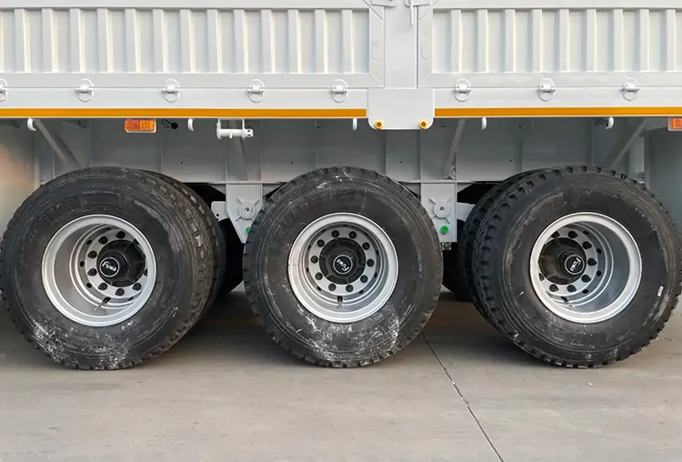 80 Ton 3 Axle Sidewall Semi Trailer-flatbed trailer_skeletal trailer_low bed trailer_dump trailer_cargo trailer-Shandong Jiuzhou Automobile Manufacturing Co., Ltd.