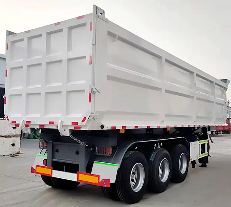 40CBM 30TON 3 Axle U Dump Trailer-flatbed trailer_skeletal trailer_low bed trailer_dump trailer_cargo trailer-Shandong Jiuzhou Automobile Manufacturing Co., Ltd.