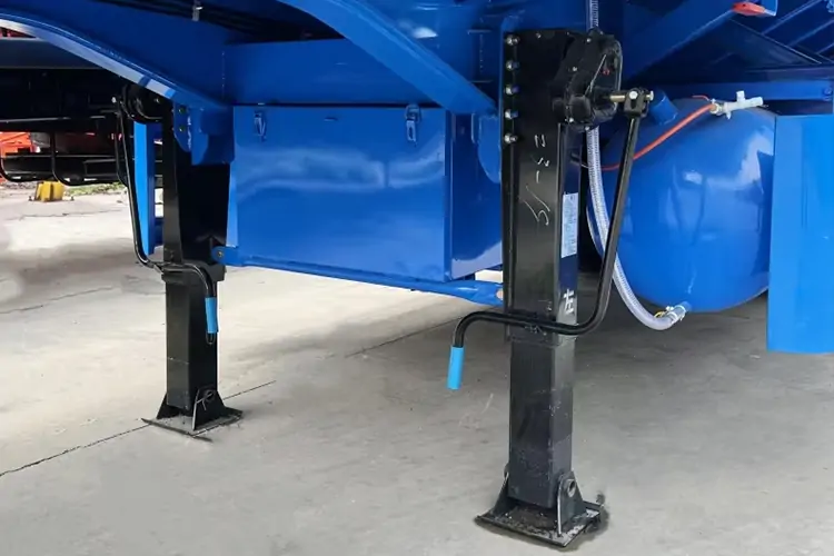  3 Axles 45ft Flatbed Trailer-flatbed trailer_skeletal trailer_low bed trailer_dump trailer_cargo trailer-Shandong Jiuzhou Automobile Manufacturing Co., Ltd.