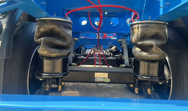 20ft & 40ft Container Skeleton Trailer-flatbed trailer_skeletal trailer_low bed trailer_dump trailer_cargo trailer-Shandong Jiuzhou Automobile Manufacturing Co., Ltd.