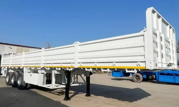 Application Knowledge of Dropside Semi-Trailers in Bulk Cargo Transportation-flatbed trailer_skeletal trailer_low bed trailer_dump trailer_cargo trailer-Shandong Jiuzhou Automobile Manufacturing Co., Ltd.