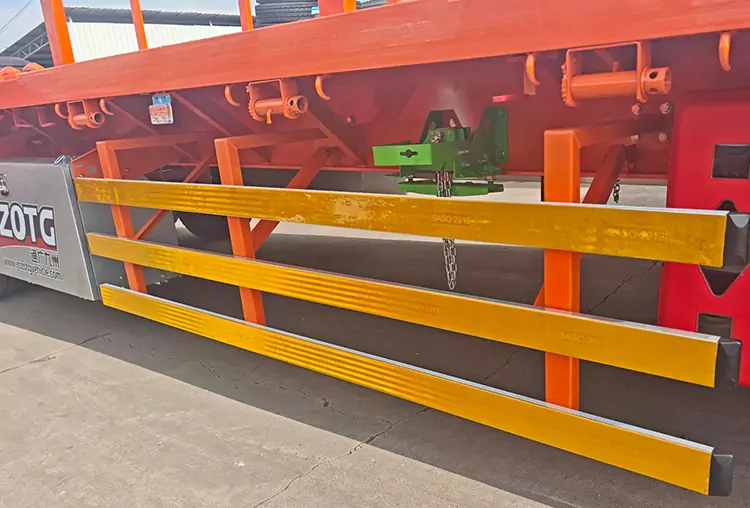 Customizable 3 Axles 40ft 45ft Flatbed Trailer-flatbed trailer_skeletal trailer_low bed trailer_dump trailer_cargo trailer-Shandong Jiuzhou Automobile Manufacturing Co., Ltd. Customizable 3 Axles 40ft 45ft Flatbed Trailer-flatbed trailer_skeletal trailer_low bed trailer_dump trailer_cargo trailer-Shandong Jiuzhou Automobile Manufacturing Co., Ltd.