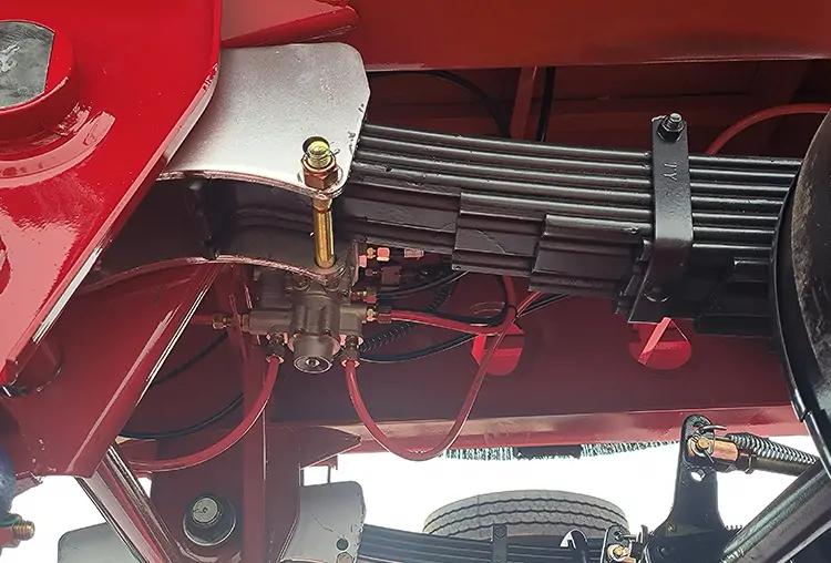 JOZOTG 3 Axles Excavator Lowboy Trailer-flatbed trailer_skeletal trailer_low bed trailer_dump trailer_cargo trailer-Shandong Jiuzhou Automobile Manufacturing Co., Ltd.