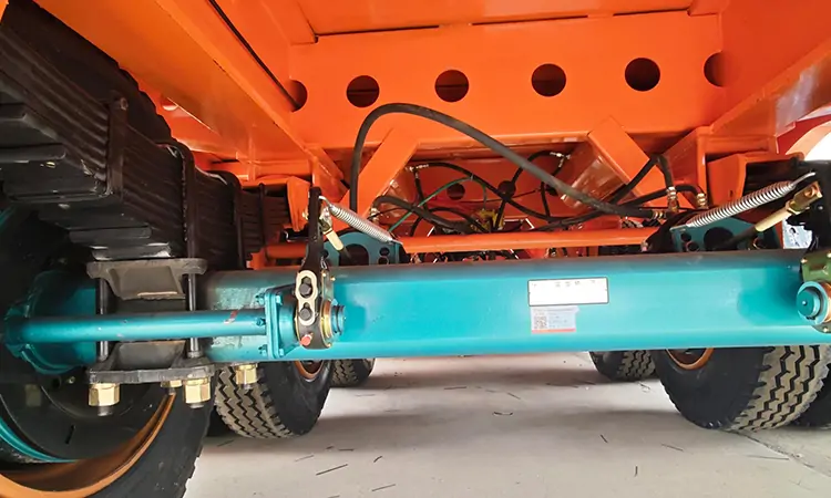 Heavy Transport 3 Axles 100Ton Lowbed Semi-Trailer-flatbed trailer_skeletal trailer_low bed trailer_dump trailer_cargo trailer-Shandong Jiuzhou Automobile Manufacturing Co., Ltd.
