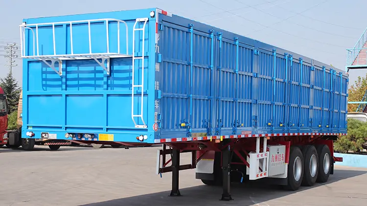 Application of Box-Type Semi-Trailers in the Logistics Industry-flatbed trailer_skeletal trailer_low bed trailer_dump trailer_cargo trailer-Shandong Jiuzhou Automobile Manufacturing Co., Ltd. Application of Box-Type Semi-Trailers in the Logistics Industry-flatbed trailer_skeletal trailer_low bed trailer_dump trailer_cargo trailer-Shandong Jiuzhou Automobile Manufacturing Co., Ltd.