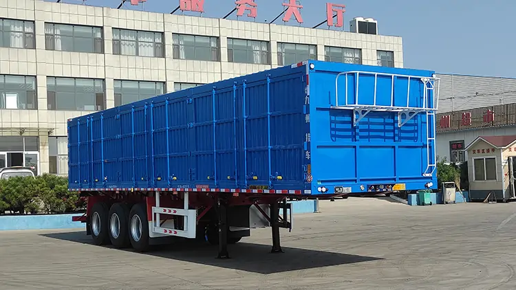 Application of Box-Type Semi-Trailers in the Logistics Industry-flatbed trailer_skeletal trailer_low bed trailer_dump trailer_cargo trailer-Shandong Jiuzhou Automobile Manufacturing Co., Ltd. Application of Box-Type Semi-Trailers in the Logistics Industry-flatbed trailer_skeletal trailer_low bed trailer_dump trailer_cargo trailer-Shandong Jiuzhou Automobile Manufacturing Co., Ltd.