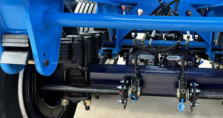 2/3/4 Axle Steel Skeleton Semi Truck Container Chassis-flatbed trailer_skeletal trailer_low bed trailer_dump trailer_cargo trailer-Shandong Jiuzhou Automobile Manufacturing Co., Ltd.