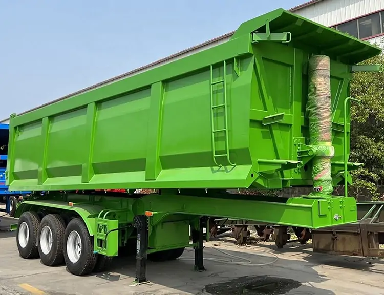3 Axle Rear Dump Semi Trailer-flatbed trailer_skeletal trailer_low bed trailer_dump trailer_cargo trailer-Shandong Jiuzhou Automobile Manufacturing Co., Ltd. 3 Axle Rear Dump Semi Trailer-flatbed trailer_skeletal trailer_low bed trailer_dump trailer_cargo trailer-Shandong Jiuzhou Automobile Manufacturing Co., Ltd.