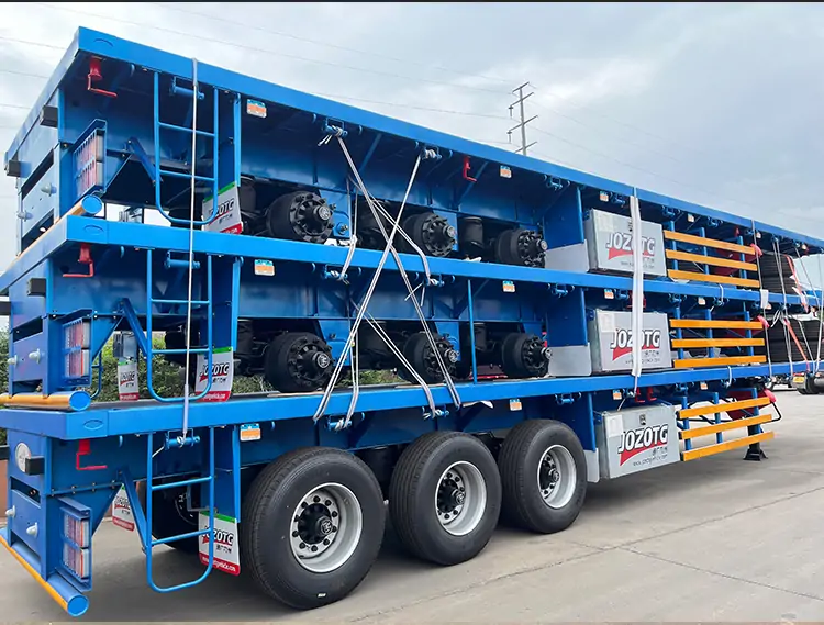 Flatbed Semi-Trailers From JOZOTG Drive Efficiency in Libya’s Post-War Logistics Boom-flatbed trailer_skeletal trailer_low bed trailer_dump trailer_cargo trailer-Shandong Jiuzhou Automobile Manufacturing Co., Ltd. Flatbed Semi-Trailers From JOZOTG Drive Efficiency in Libya’s Post-War Logistics Boom-flatbed trailer_skeletal trailer_low bed trailer_dump trailer_cargo trailer-Shandong Jiuzhou Automobile Manufacturing Co., Ltd.