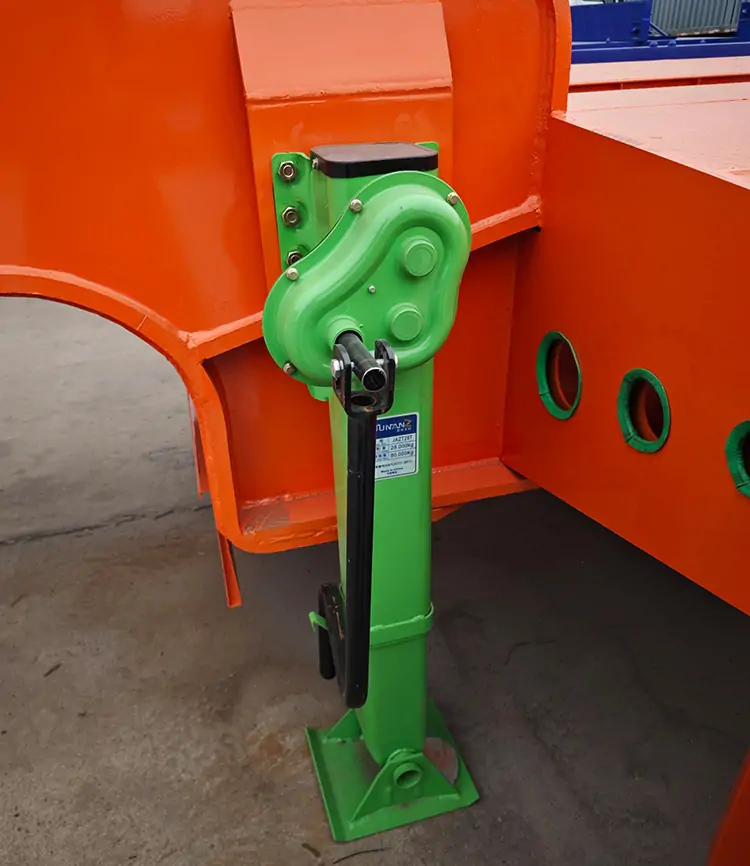 JOZOTG Customized 60ton Low Bed Semi Trailer-flatbed trailer_skeletal trailer_low bed trailer_dump trailer_cargo trailer-Shandong Jiuzhou Automobile Manufacturing Co., Ltd.