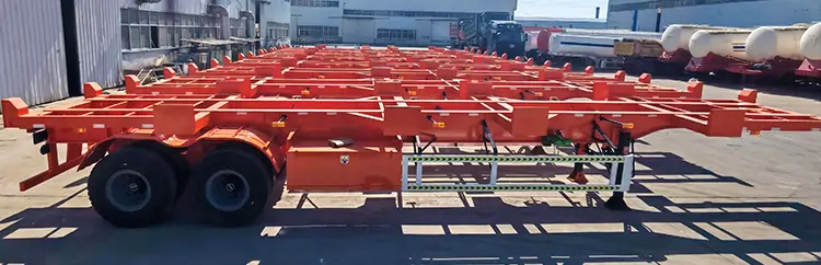 JOZOTG Skeleton Semi-Trailers Shipped to Senegal-flatbed trailer_skeletal trailer_low bed trailer_dump trailer_cargo trailer-Shandong Jiuzhou Automobile Manufacturing Co., Ltd. JOZOTG Skeleton Semi-Trailers Shipped to Senegal-flatbed trailer_skeletal trailer_low bed trailer_dump trailer_cargo trailer-Shandong Jiuzhou Automobile Manufacturing Co., Ltd.