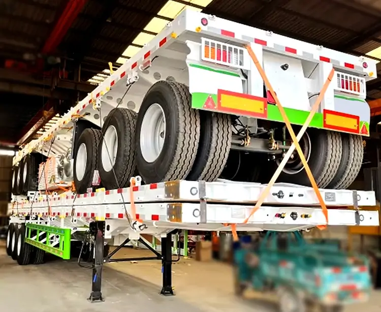 3 Axle Sidewall Semi-Trailer Shipped to Nigeria for Bulk Cargo Transportation-flatbed trailer_skeletal trailer_low bed trailer_dump trailer_cargo trailer-Shandong Jiuzhou Automobile Manufacturing Co., Ltd.