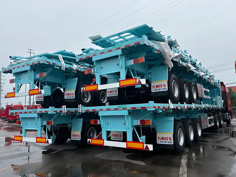 -flatbed trailer_skeletal trailer_low bed trailer_dump trailer_cargo trailer-Shandong Jiuzhou Automobile Manufacturing Co., Ltd.