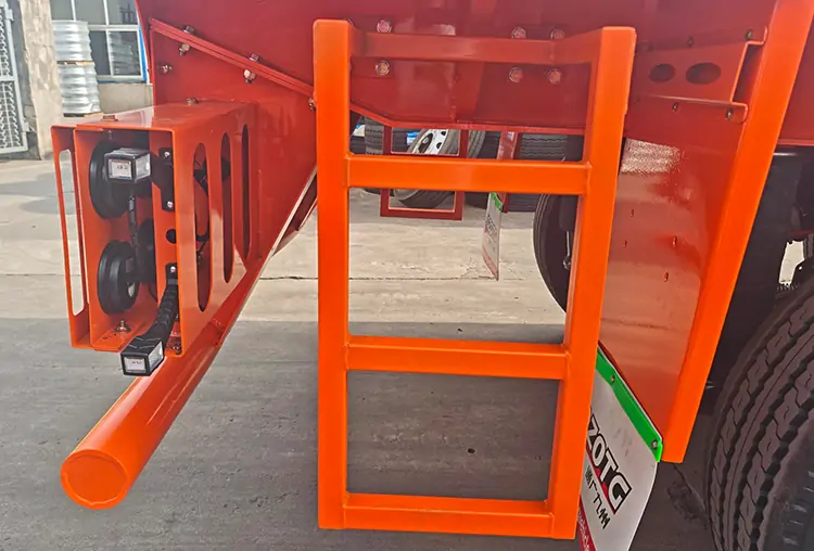 3-axle 40-foot Container Transport Semi Trailer-flatbed trailer_skeletal trailer_low bed trailer_dump trailer_cargo trailer-Shandong Jiuzhou Automobile Manufacturing Co., Ltd.