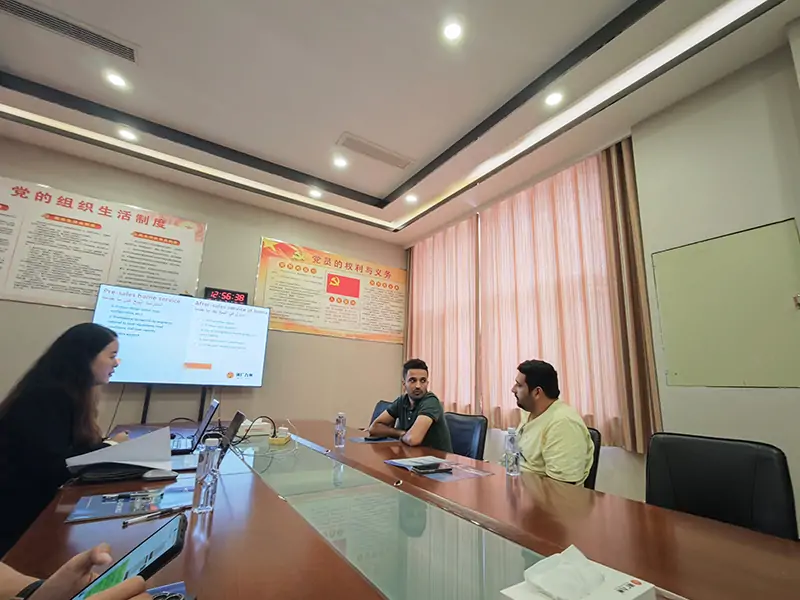 Nigerian Clients Visit, Focusing on Tablet Product Cooperation Negotiations-flatbed trailer_skeletal trailer_low bed trailer_dump trailer_cargo trailer-Shandong Jiuzhou Automobile Manufacturing Co., Ltd.