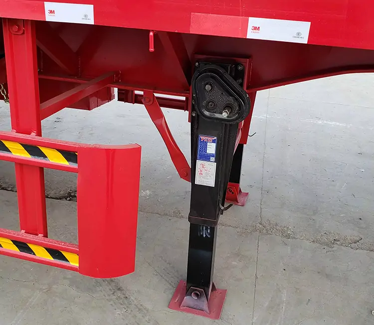 Brand New 3-Axle 40ft Flatbed Semi Truck Trailers-flatbed trailer_skeletal trailer_low bed trailer_dump trailer_cargo trailer-Shandong Jiuzhou Automobile Manufacturing Co., Ltd.