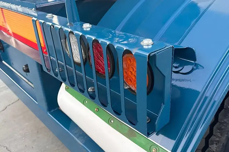 3 Axles 45 Cubic 80 Ton Rear Dump Semi Trailer-flatbed trailer_skeletal trailer_low bed trailer_dump trailer_cargo trailer-Shandong Jiuzhou Automobile Manufacturing Co., Ltd.