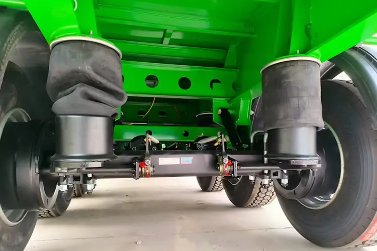 Factory 3 Axle 60 Ton Low Flatbed Trailer-flatbed trailer_skeletal trailer_low bed trailer_dump trailer_cargo trailer-Shandong Jiuzhou Automobile Manufacturing Co., Ltd.