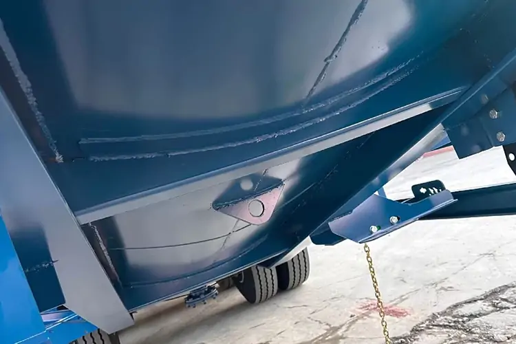 3 Axles 45 Cubic 80 Ton Rear Dump Semi Trailer-flatbed trailer_skeletal trailer_low bed trailer_dump trailer_cargo trailer-Shandong Jiuzhou Automobile Manufacturing Co., Ltd.