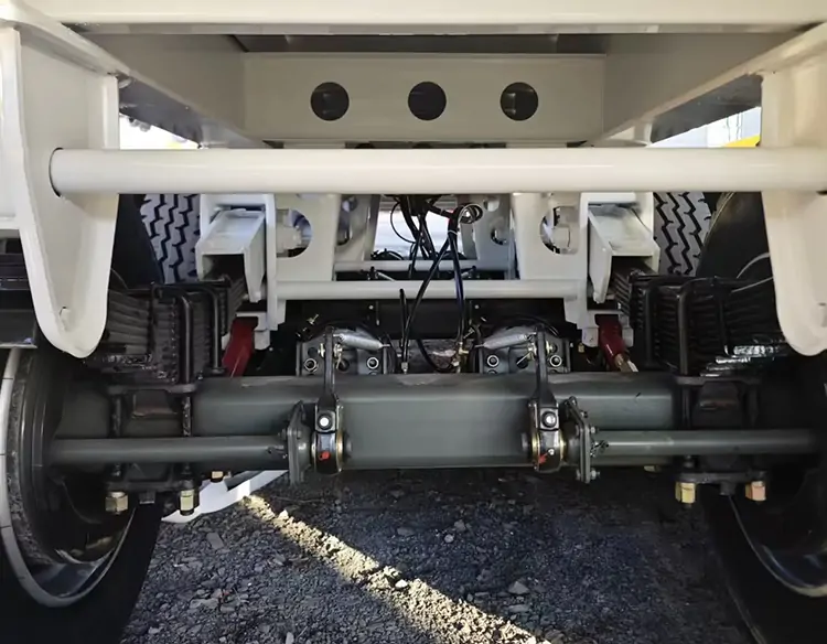 60 Ton 40 Feet 12m Low Bed Semi Trailer-flatbed trailer_skeletal trailer_low bed trailer_dump trailer_cargo trailer-Shandong Jiuzhou Automobile Manufacturing Co., Ltd.