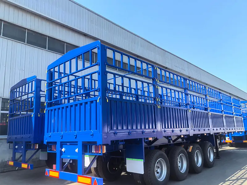 Shipping Stake-Side Semi-Trailers to Vietnam-semi trailer-Shandong Jiuzhou Automobile Manufacturing Co., Ltd.
