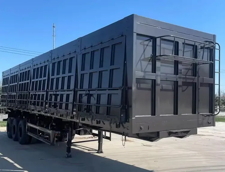 Factory 3 Axle Side Dump Trailer-semi trailer-Shandong Jiuzhou Automobile Manufacturing Co., Ltd.