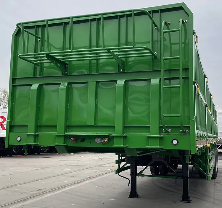 3 Axles Customized Side Wall Semi Trailer-semi trailer-Shandong Jiuzhou Automobile Manufacturing Co., Ltd.
