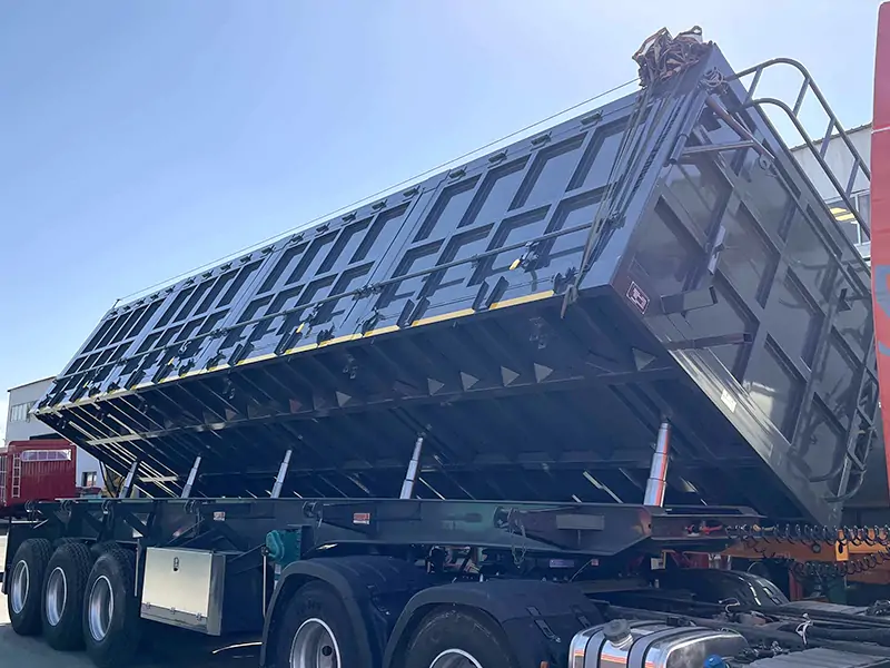 Successful Shipment of Side Dump Semi-Trailers to Guinea-semi trailer-Shandong Jiuzhou Automobile Manufacturing Co., Ltd.