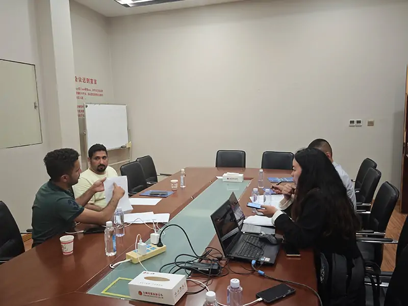 Saudi Arabian Customers Visit Our Factory for On-Site Inspection-semi trailer-Shandong Jiuzhou Automobile Manufacturing Co., Ltd.