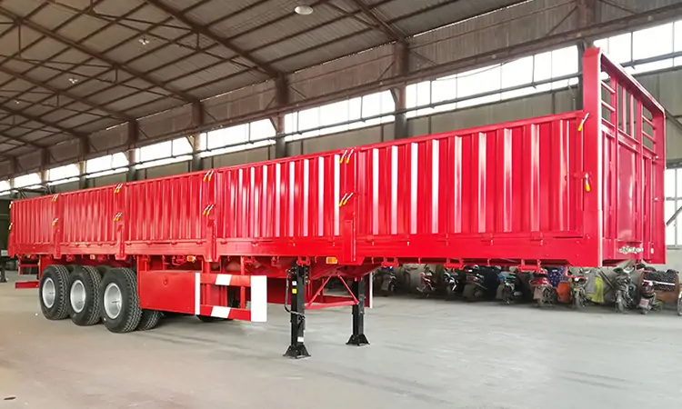 3 Axle 40ft Container and General Cargo Transport Truck Trailer-semi trailer-Shandong Jiuzhou Automobile Manufacturing Co., Ltd.