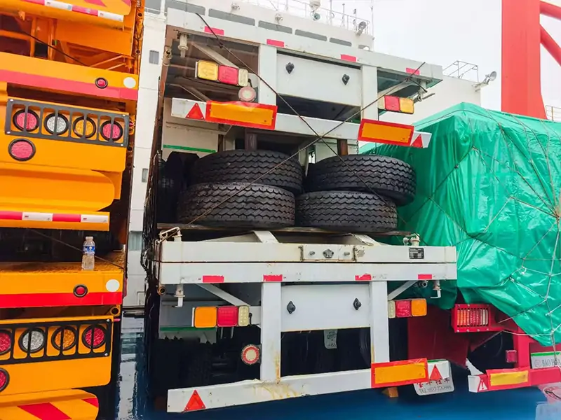 Flatbed Semi Trailer Shipment to Uganda: Reliable Transport for East African Logistics-semi trailer-Shandong Jiuzhou Automobile Manufacturing Co., Ltd.