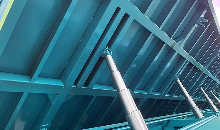 3 Axles Dump Semi Truck Trailer-semi trailer-Shandong Jiuzhou Automobile Manufacturing Co., Ltd.