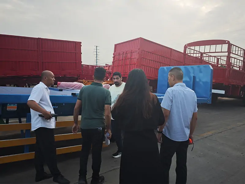 Mali Client Factory Inspection: Successfully Secured Flatbed Semi Trailer Order-semi trailer-Shandong Jiuzhou Automobile Manufacturing Co., Ltd.