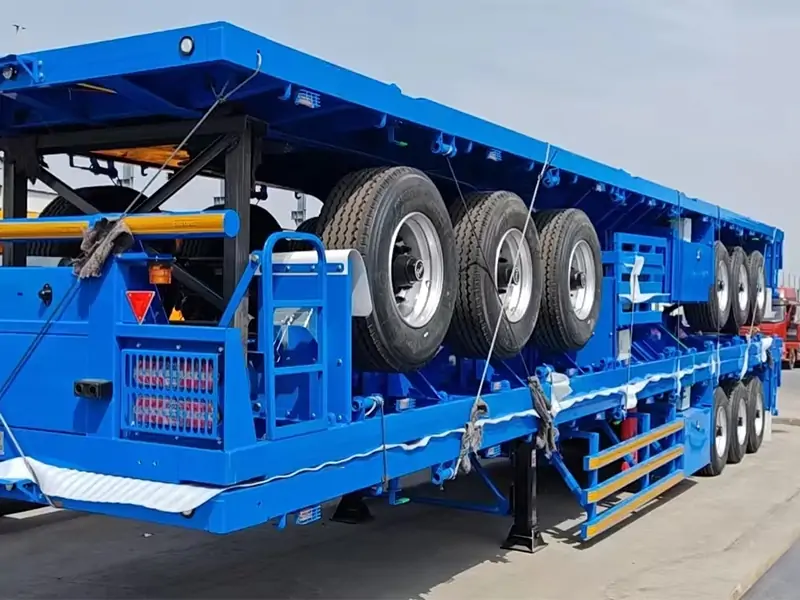 A Batch of Flatbed Semi-Trailers Successfully Shipped to Ecuador-semi trailer-Shandong Jiuzhou Automobile Manufacturing Co., Ltd.