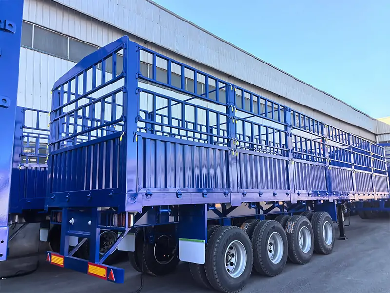 Fence Semi-Trailer Shipment Case to Vietnam-semi trailer-Shandong Jiuzhou Automobile Manufacturing Co., Ltd. Fence Semi-Trailer Shipment Case to Vietnam-semi trailer-Shandong Jiuzhou Automobile Manufacturing Co., Ltd.