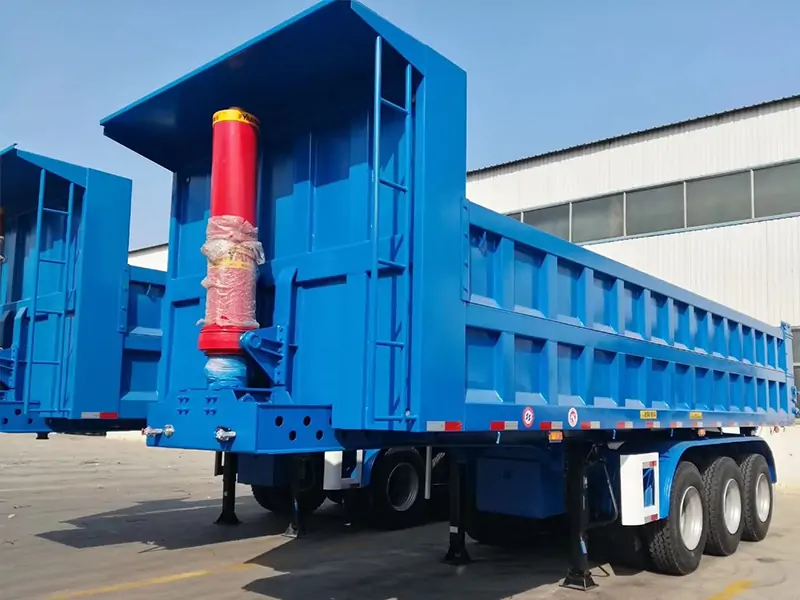 A Batch of Rear-Dump Semi-Trailers Successfully Shipped to Senegal-semi trailer-Shandong Jiuzhou Automobile Manufacturing Co., Ltd.